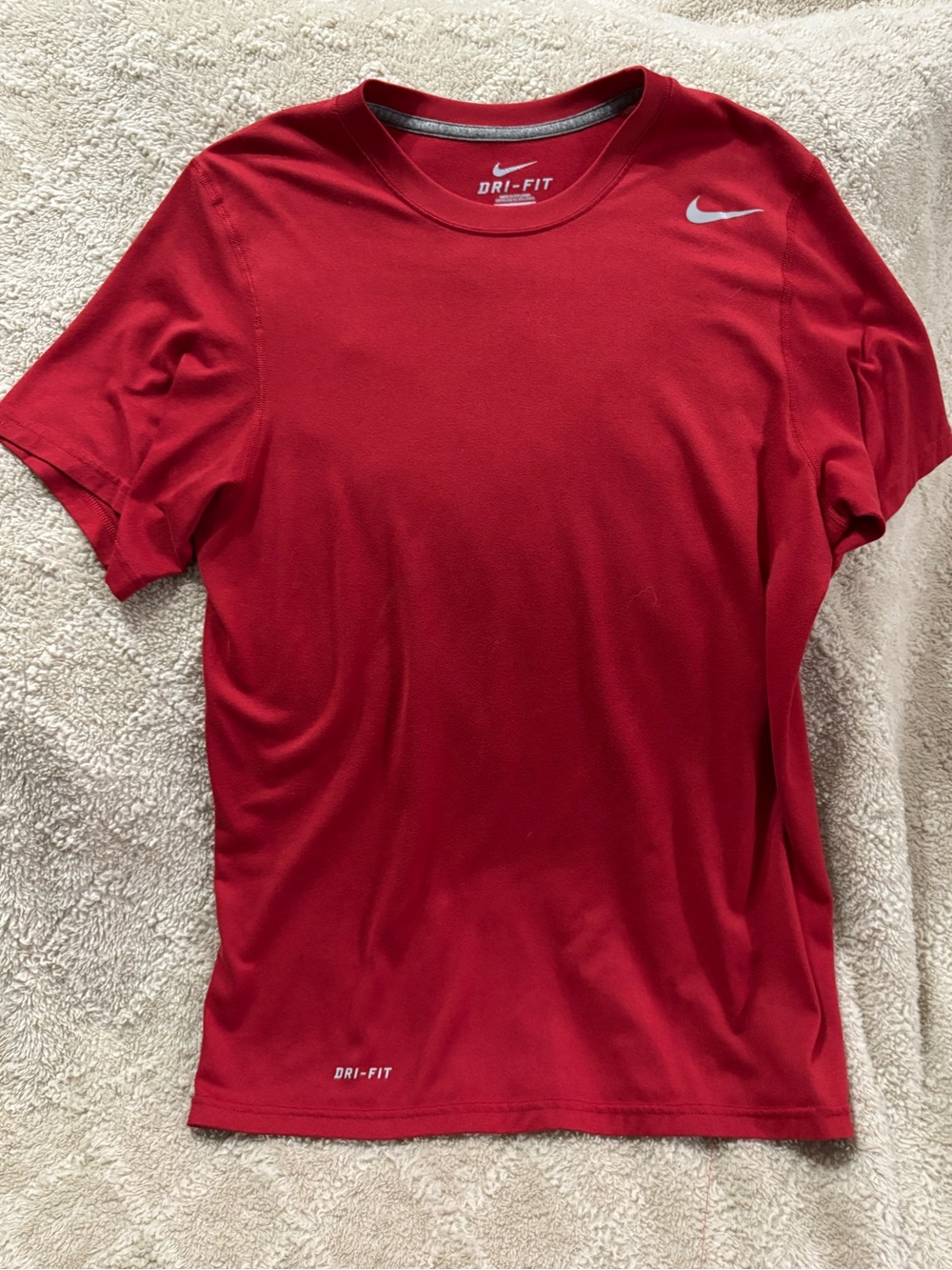 Nike Red Dri-FIT Short Sleeve Athletic Tee